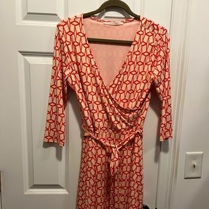 Wrap dress with lining